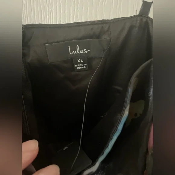 NWT Lulu’s whimsical black butterfly dress size XL - Picture 7 of 7